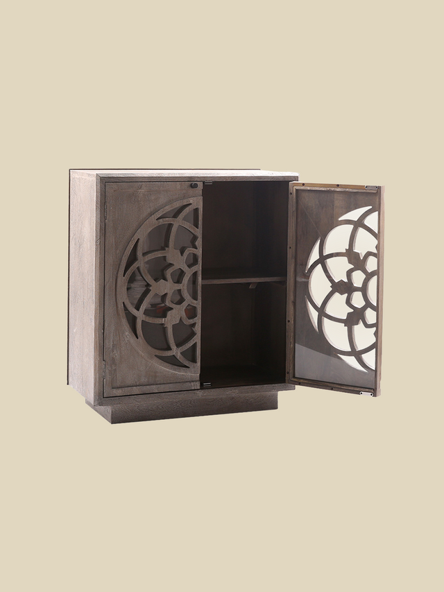 Harmony Mango Wood Cabinet - Grey
