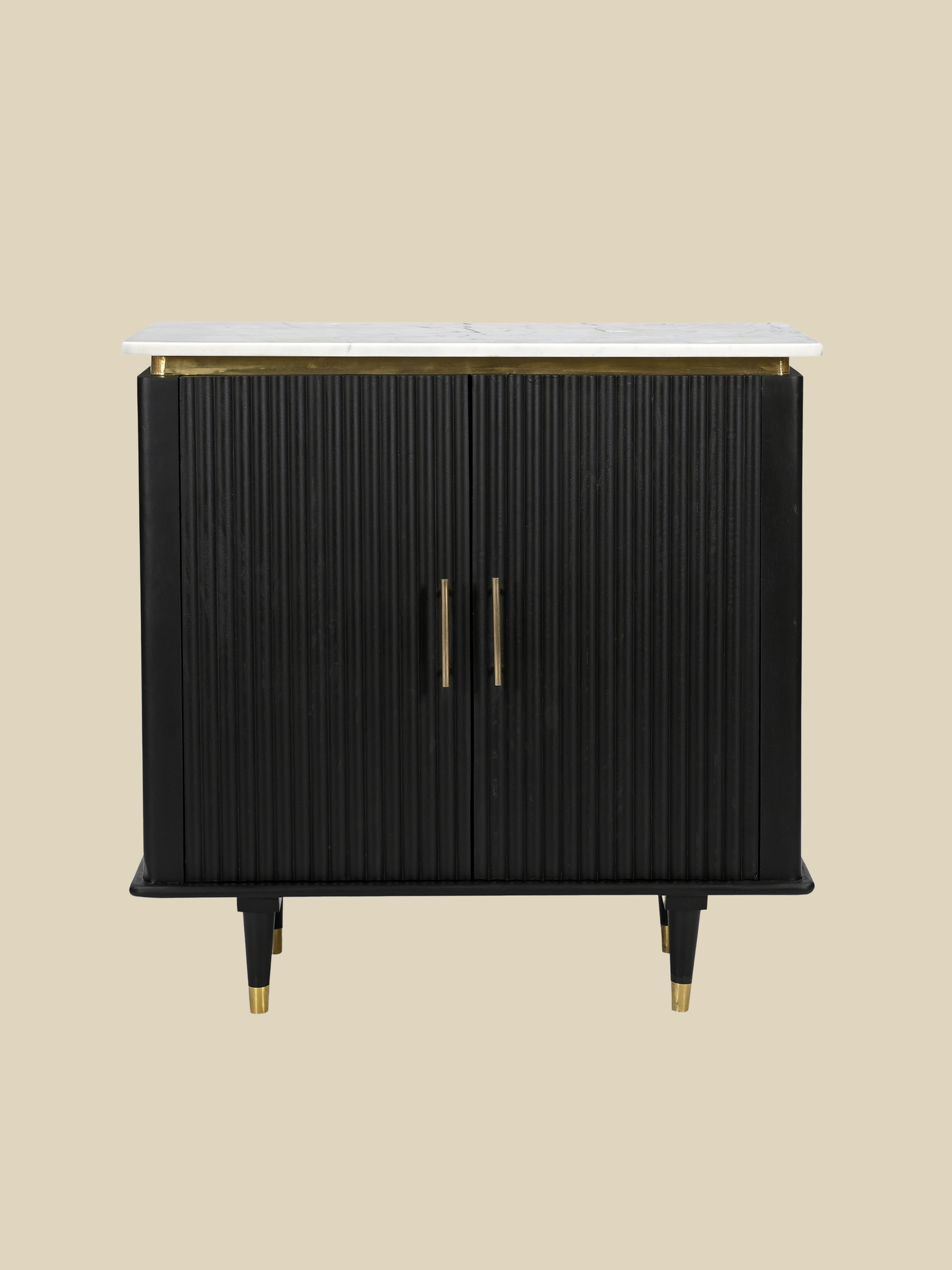 Simone Two-Door Marble Top Cabinet