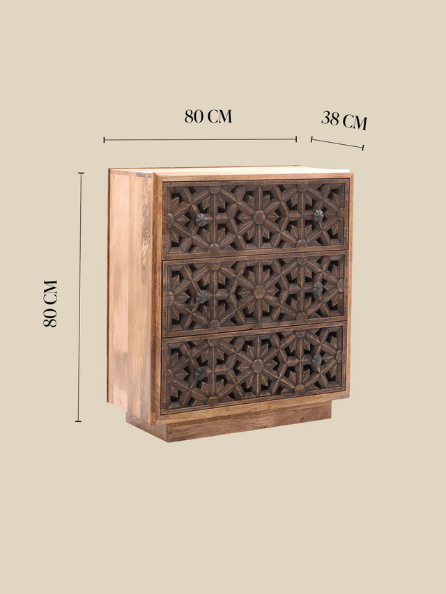 Noura Three Drawer Chest