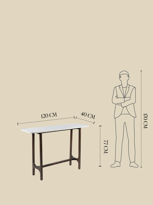 Simon Marble Console Table