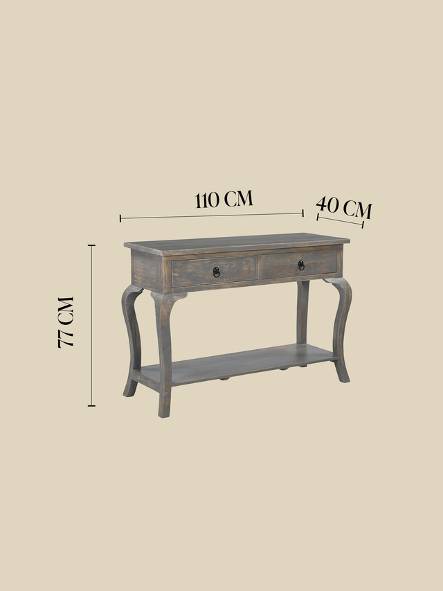 Rustic Haven Console Table - Grey