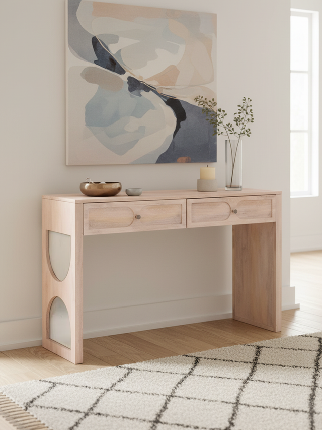 Veya Two Drawer Console Table