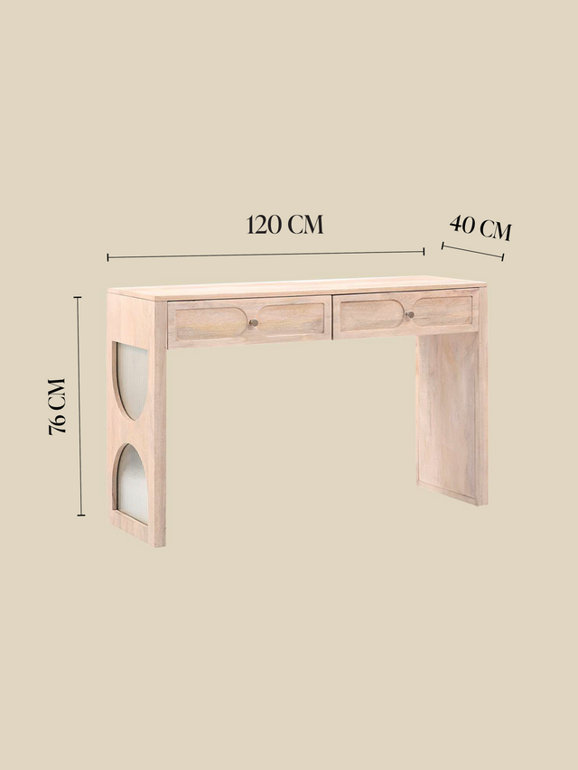 Veya Two Drawer Console Table
