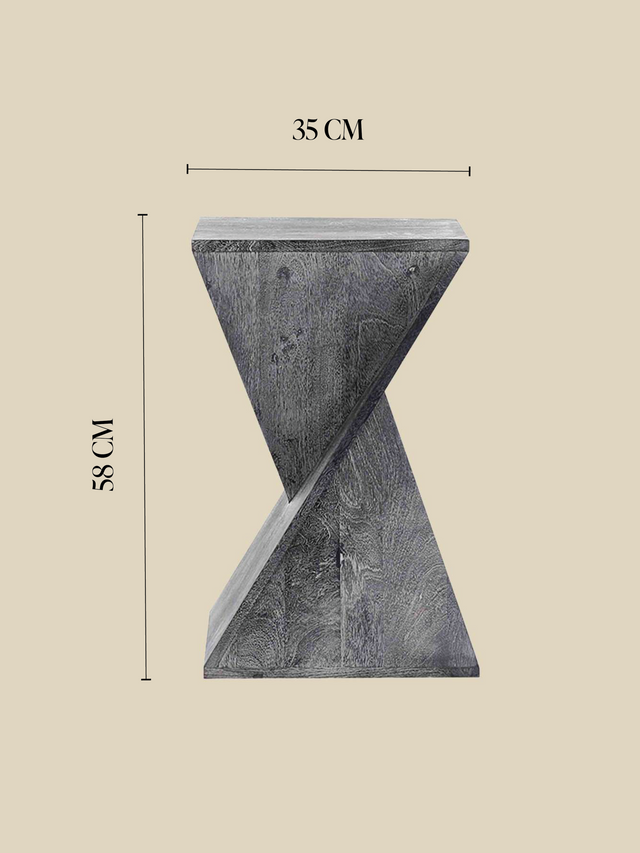 Zyra Z-Shaped Side Table