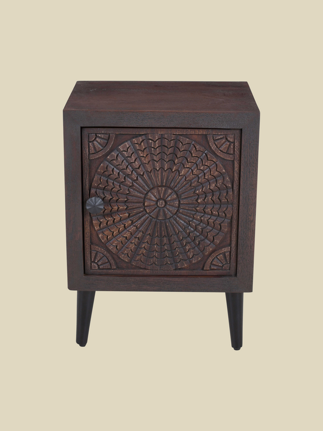 Zina Wooden Bedside Table