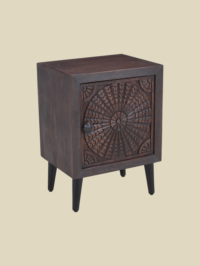 Zina Wooden Bedside Table