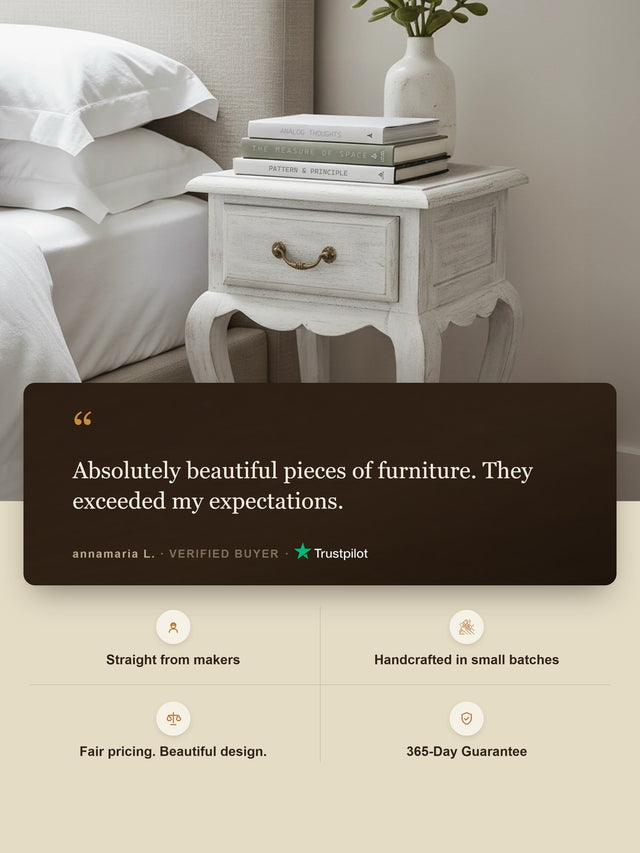 Jane Wooden Bedside Table