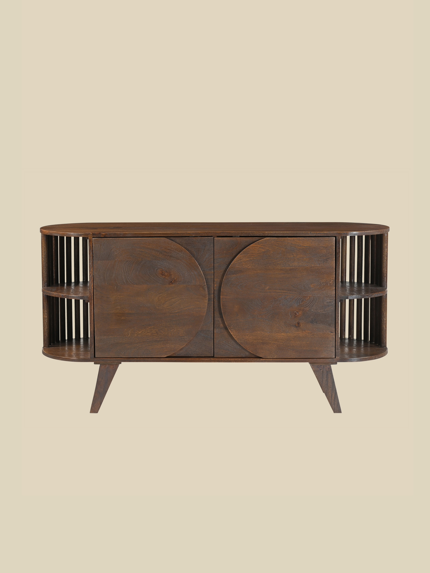 Sierra Two Door Wooden Cabinet - Brown