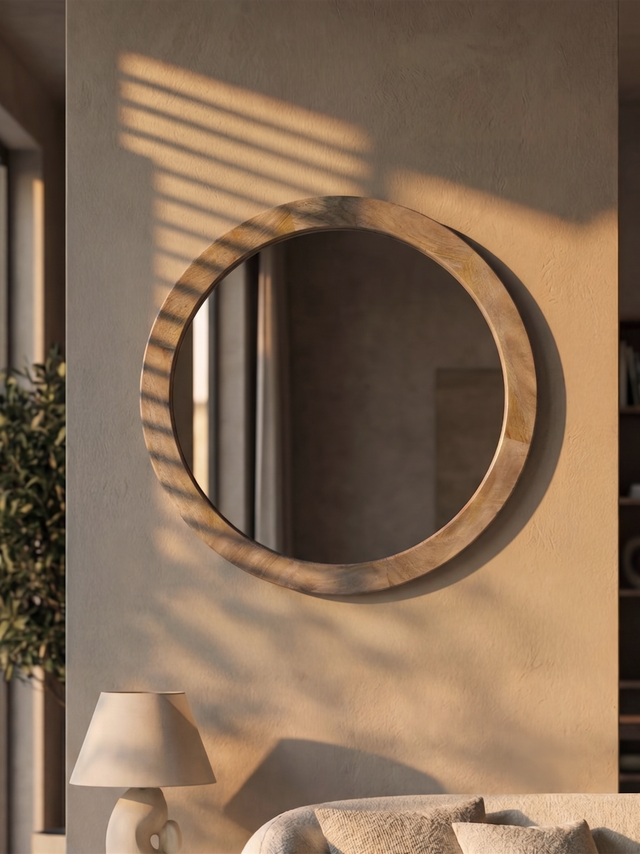 Ann Mango Wood Mirror