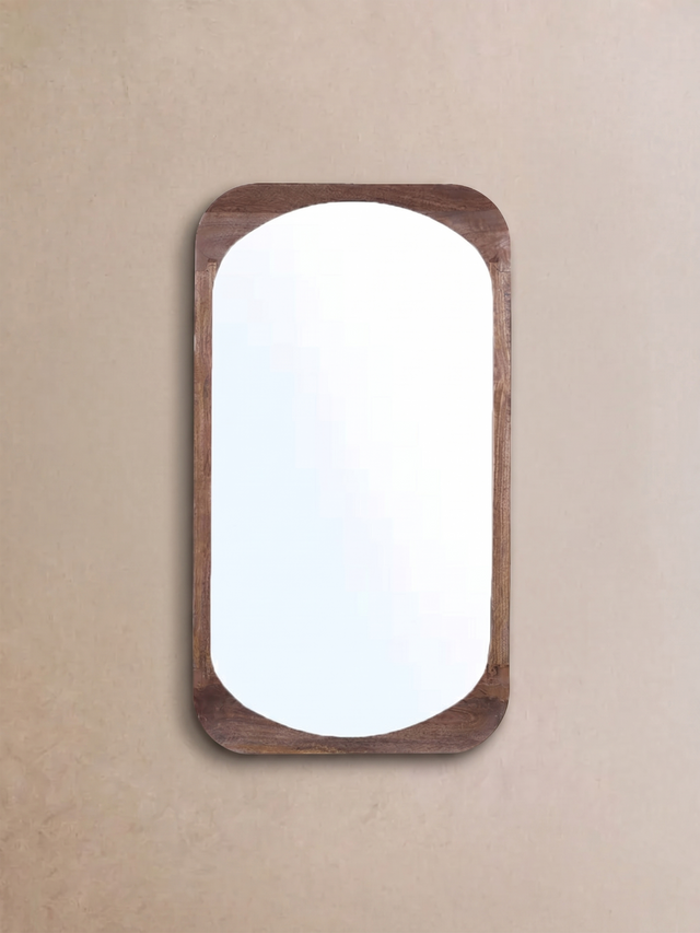 Cove Mango Wood Mirror - Warm Wood