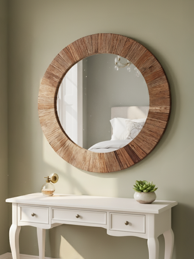 Zavi Reclaimed Wood Mirror - Large