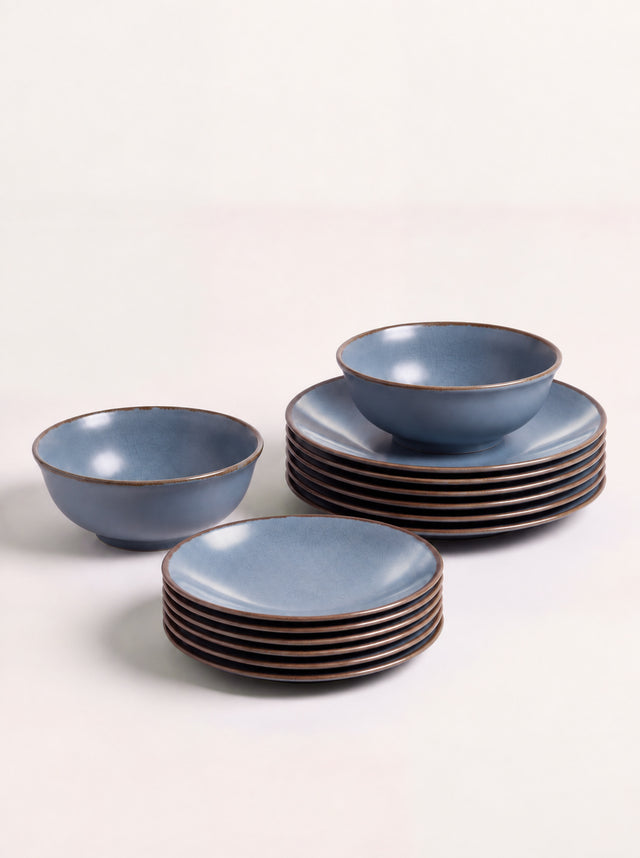 Cassia Blue Porcelain Dinner Set