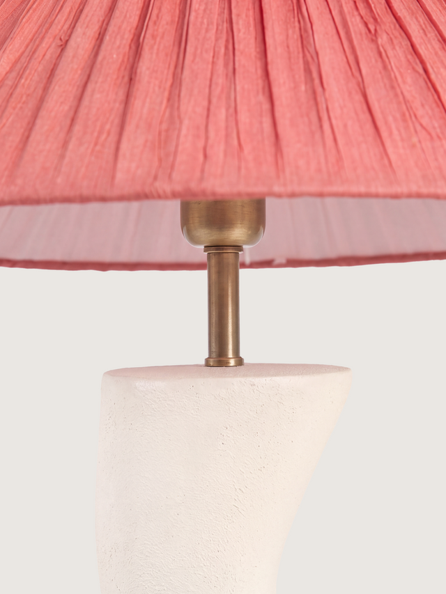 Charlotte Raffia Lampshade with Miru Paper Mache Base