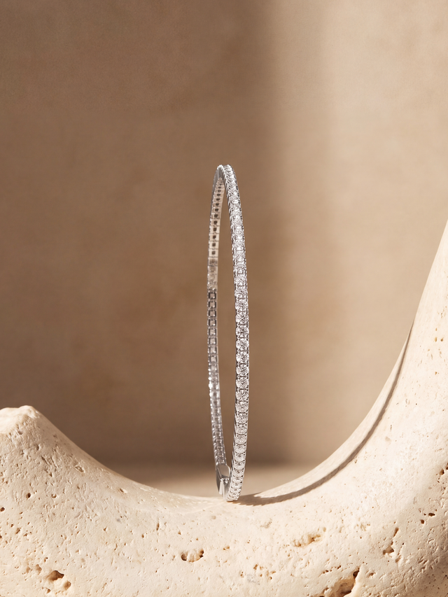 Celeste Lab Diamond Tennis Bracelet - Sterling Silver