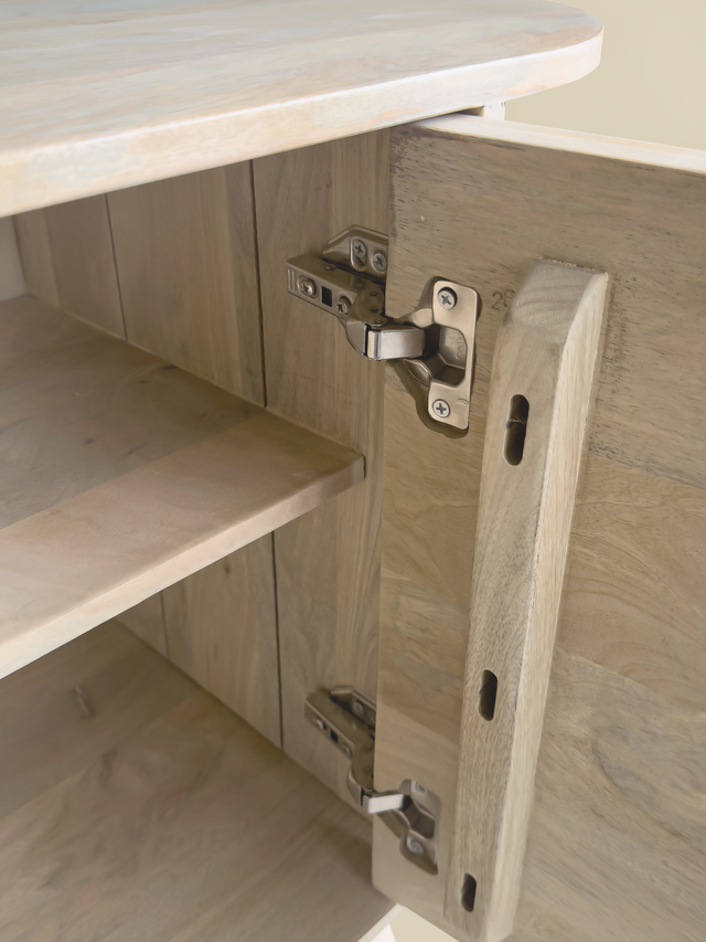 Sierra Two Door Wooden Cabinet - Natural
