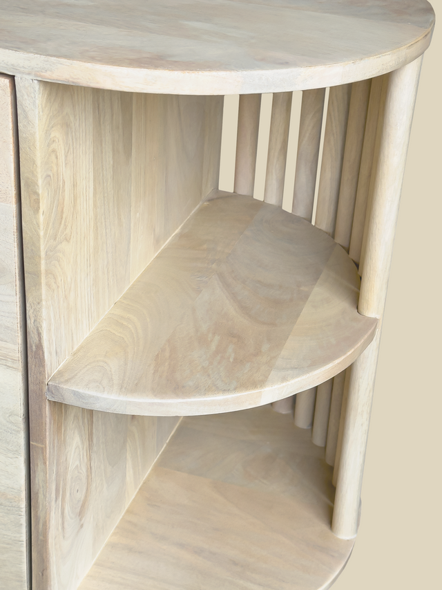 Sierra Two Door Wooden Cabinet - Natural