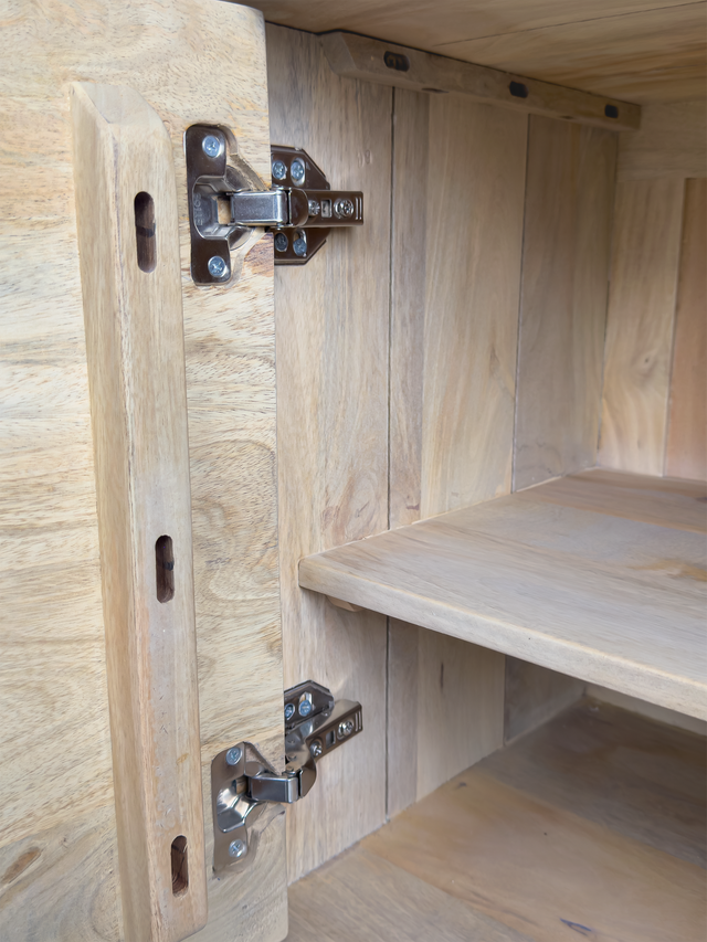 Sierra Two Door Wooden Cabinet - Natural