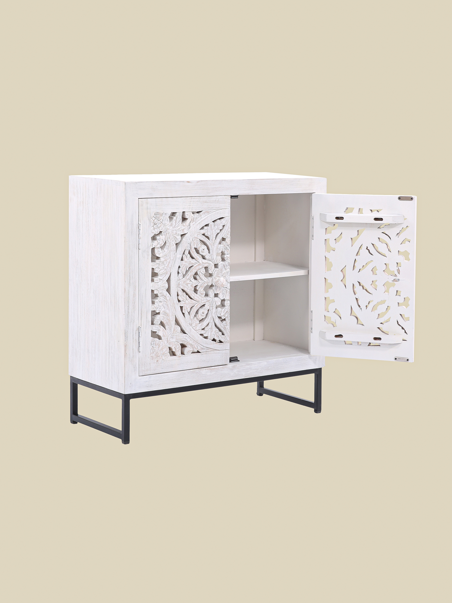 Solana Two Door Wooden Cabinet
