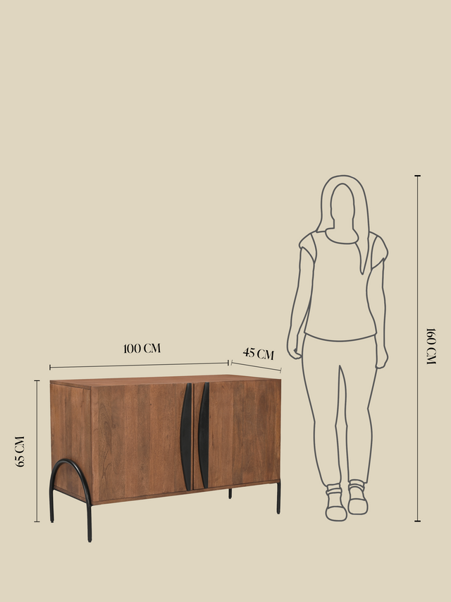 Danton Two Door Wooden Cabinet