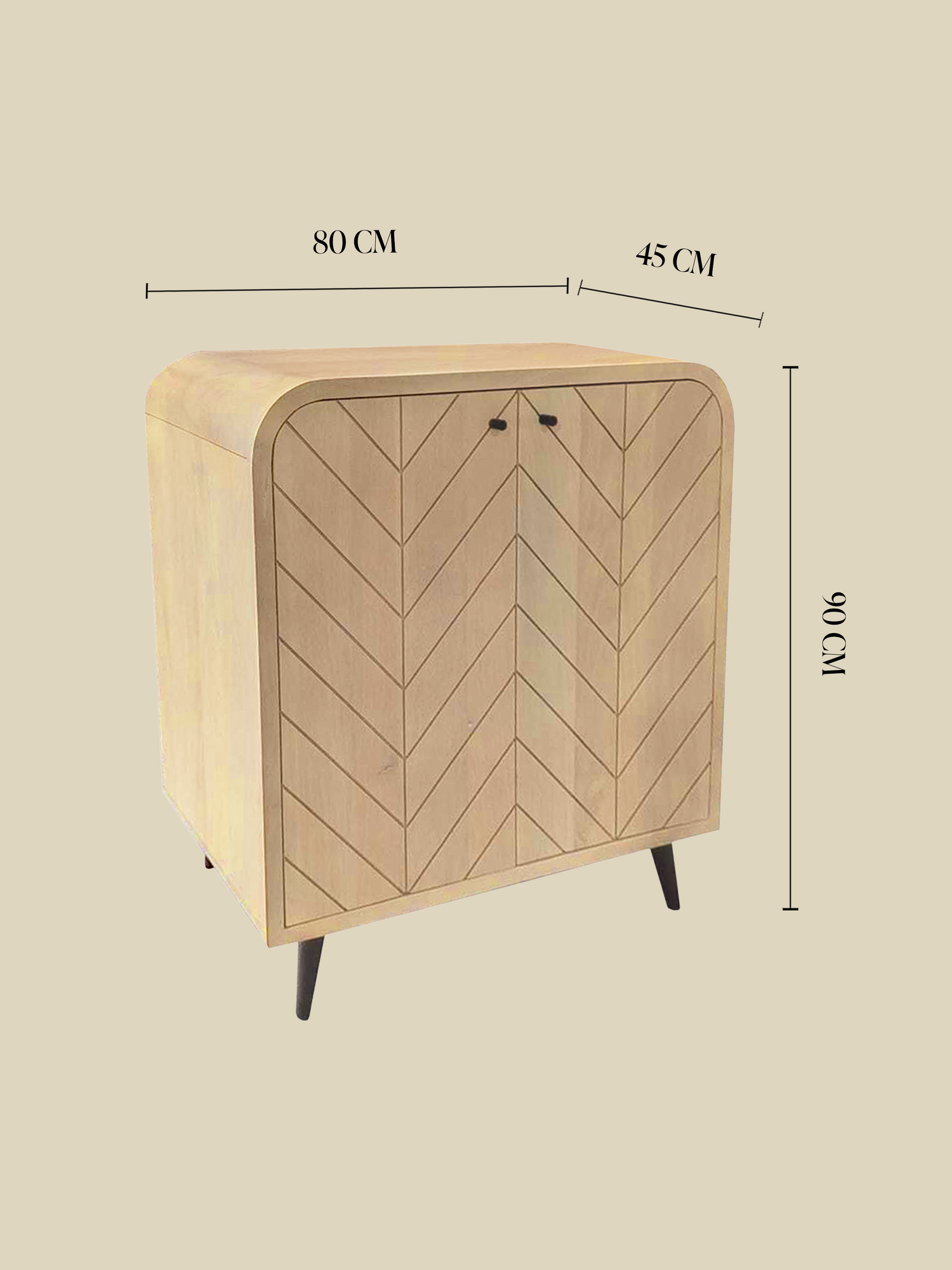 Cayman Two Door Wooden Cabinet