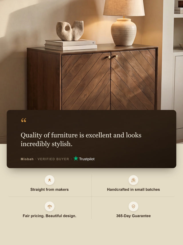 Carrie Mango Wood Two Door Cabinet