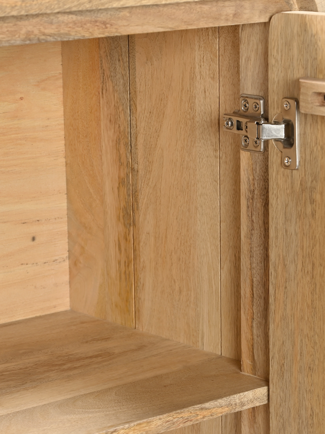 Luce Mango Wood Three Door Cabinet