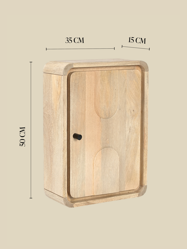 Luce Mango Wood One Door Cabinet