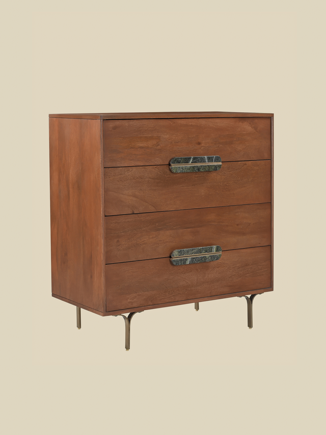 Menlo Four Drawer Wooden Chest