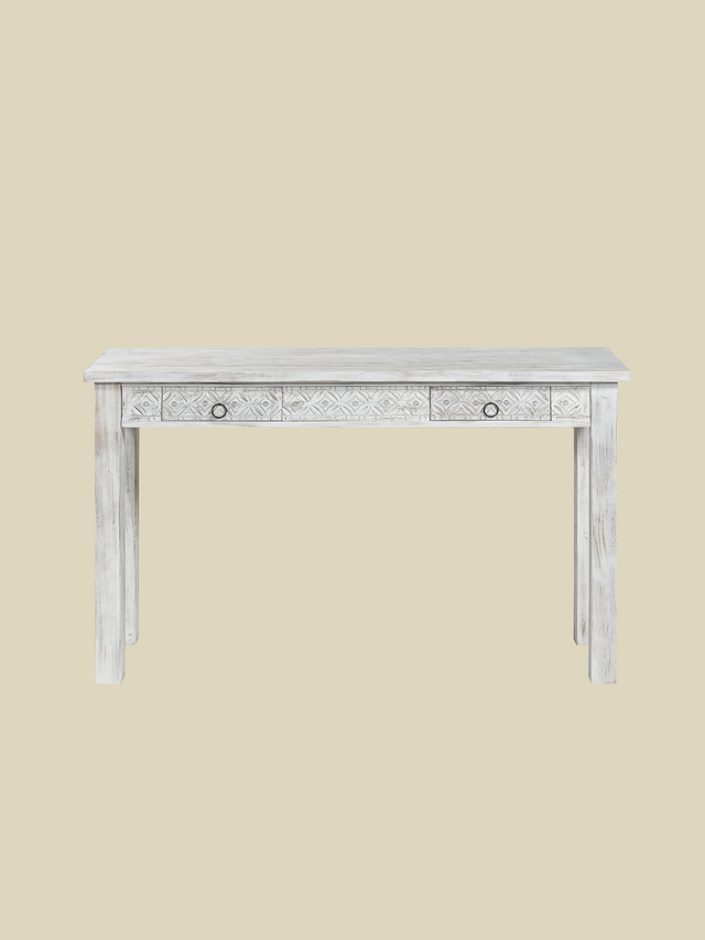 Alina Two Drawer Wooden Console Table