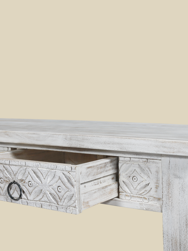 Alina Two Drawer Wooden Console Table
