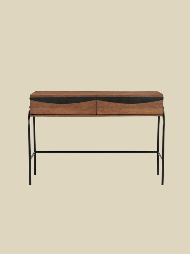 Danton Two Drawer Wooden Console Table