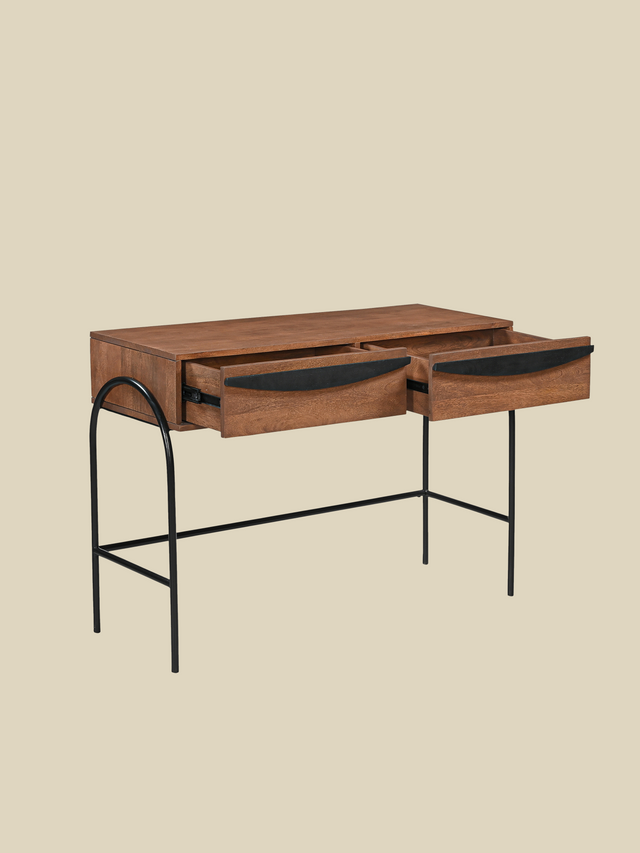 Danton Two Drawer Wooden Console Table