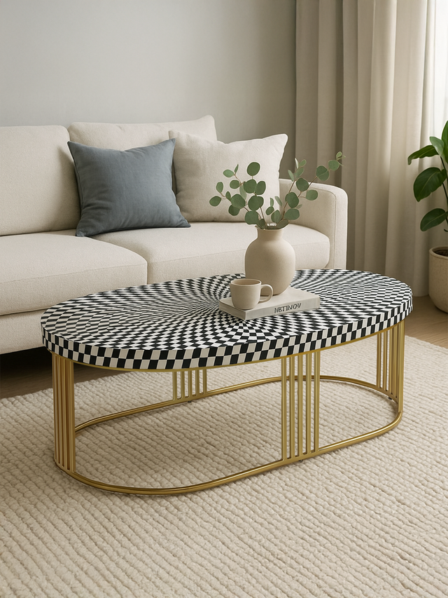 Anna Bone Inlay Coffee Table