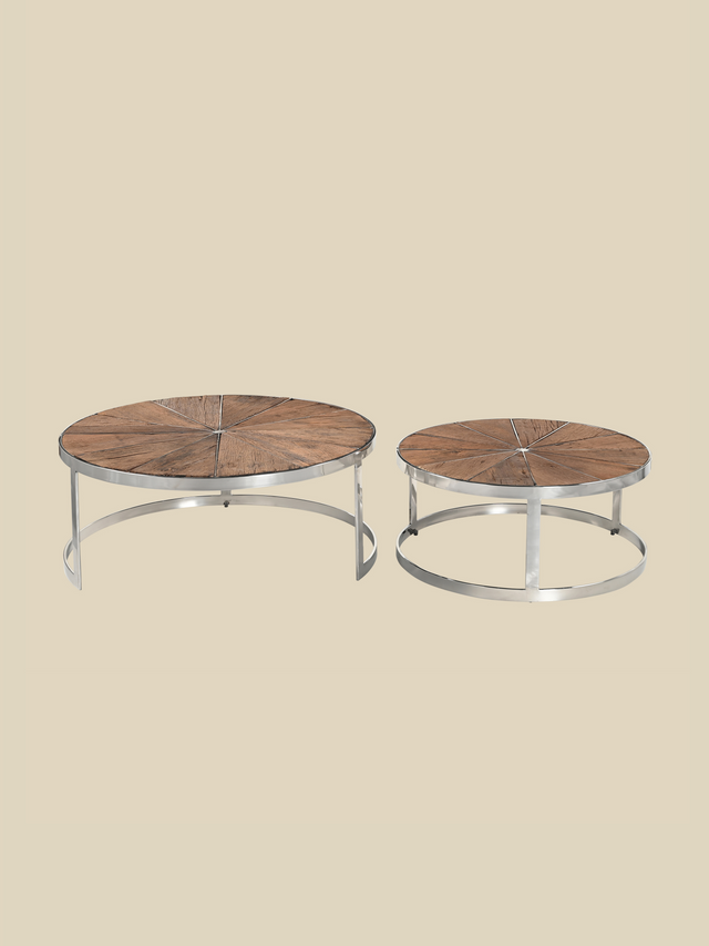 Leo Reclaimed Wood Nesting Coffee Tables