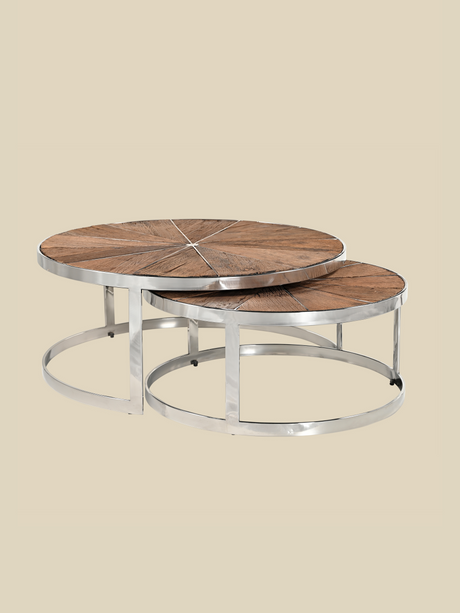 Leo Reclaimed Wood Nesting Coffee Tables
