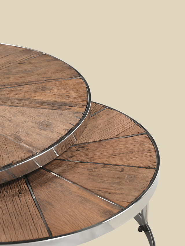 Leo Reclaimed Wood Nesting Coffee Tables