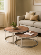 Leo Reclaimed Wood Nesting Coffee Tables