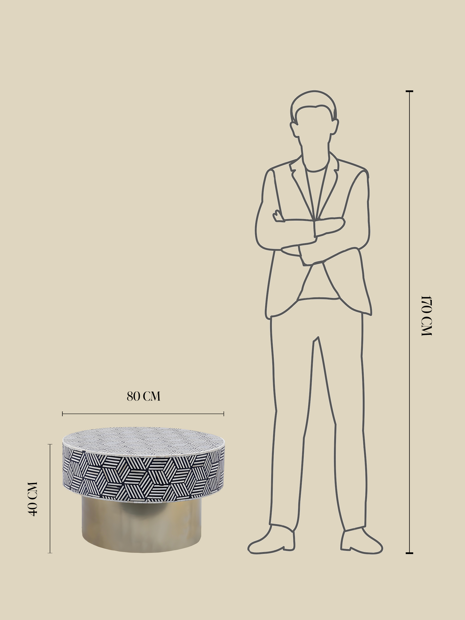 Omari Bone Inlay Coffee Table