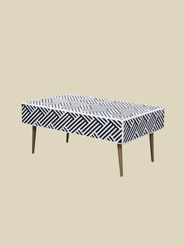 Rini One Drawer Bone Inlay Coffee Table