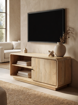Luce Mango Wood One Door Media Unit