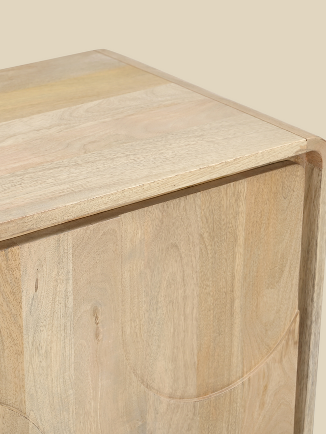 Luce Mango Wood One Door Media Unit