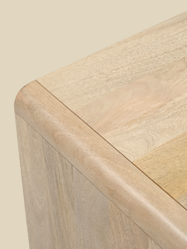 Luce Mango Wood One Door Media Unit