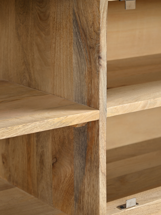 Luce Mango Wood One Door Media Unit