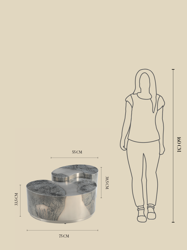 Ondine Iron Nesting Coffee Tables