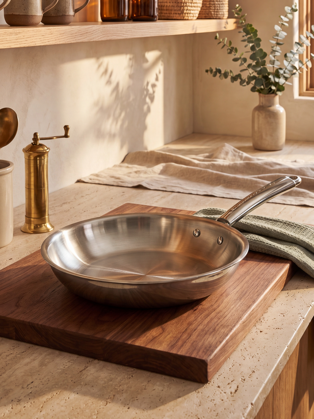 Auren Tri-Ply Stainless Steel Frying Pan