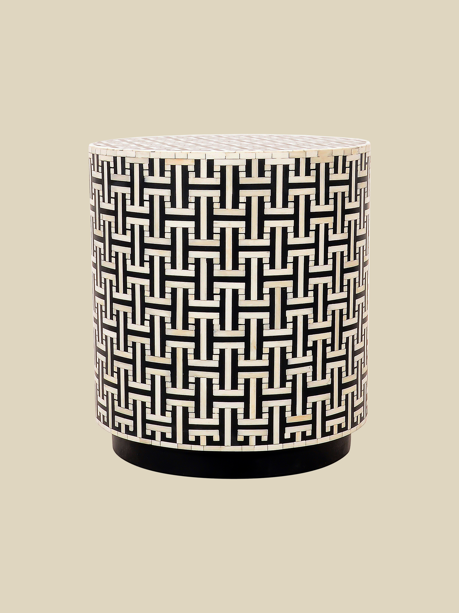 Evie Bone Inlay Side Table