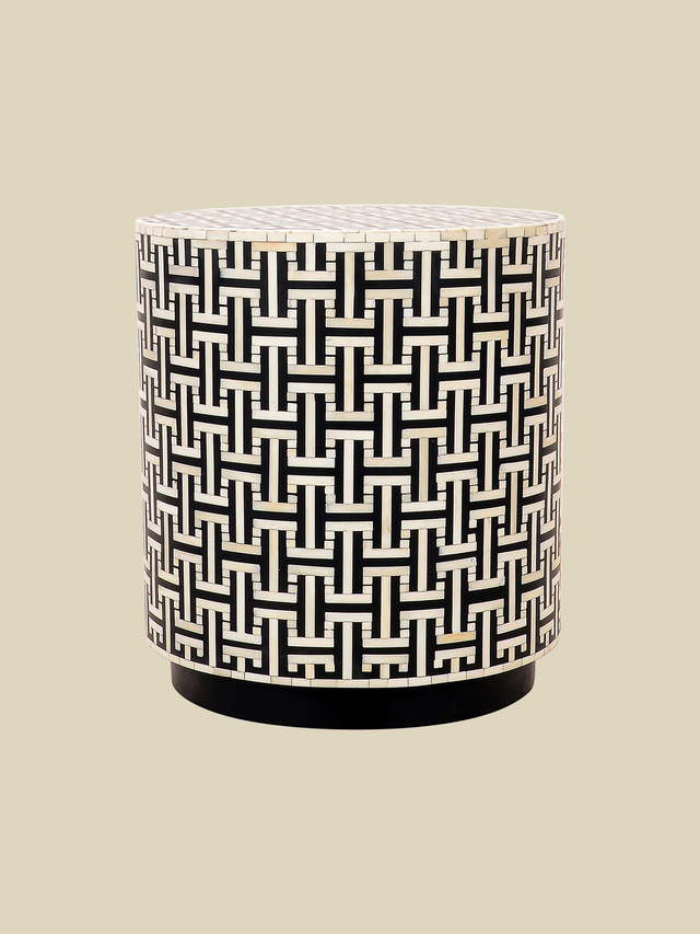 Evie Bone Inlay Side Table