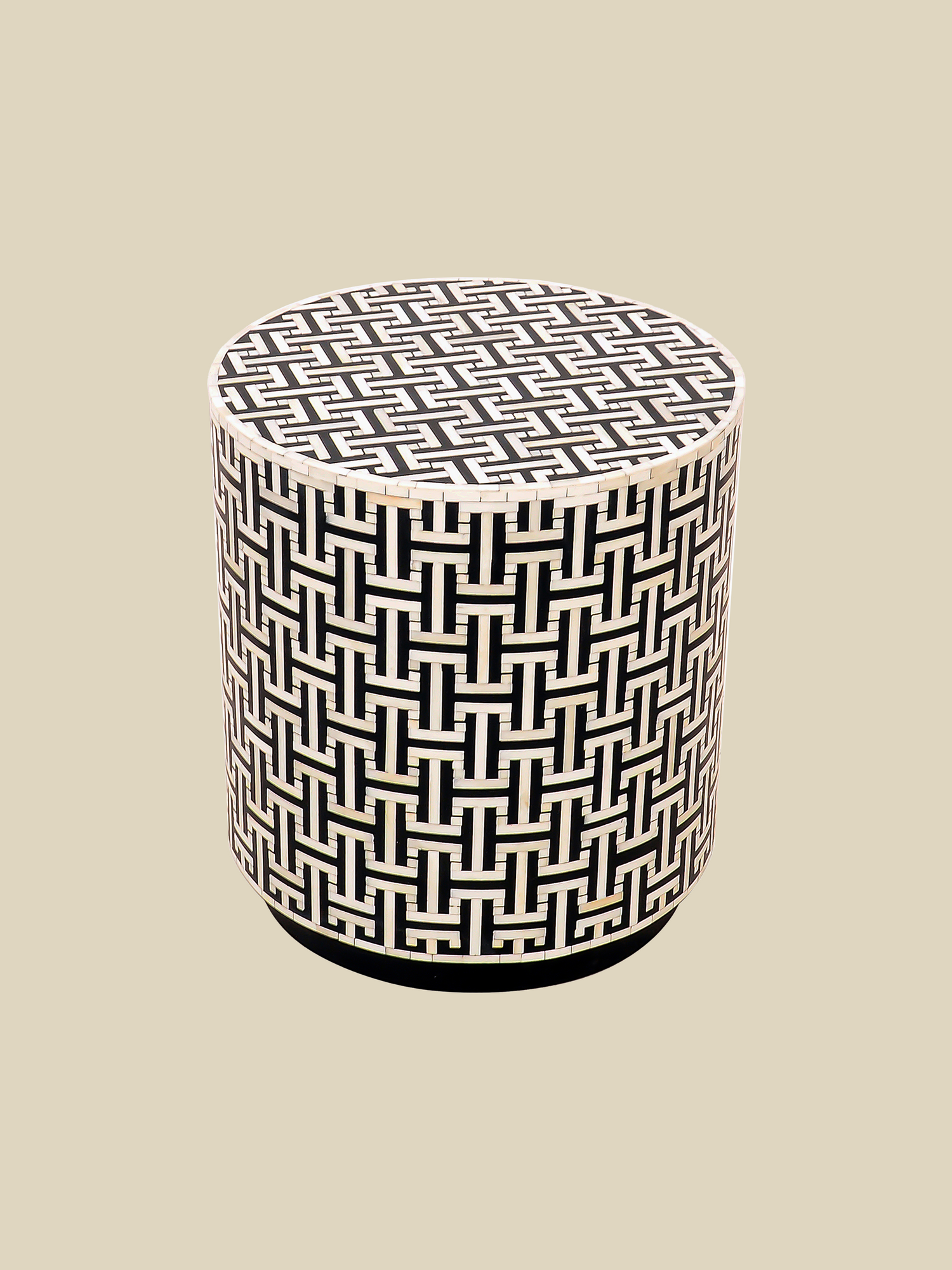 Evie Bone Inlay Side Table