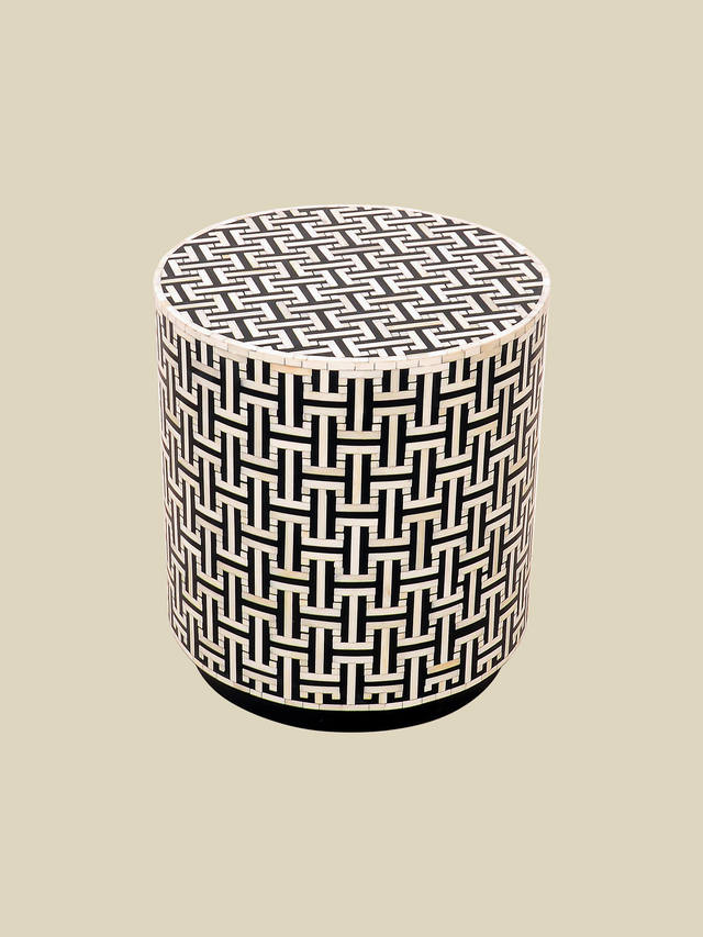 Evie Bone Inlay Side Table