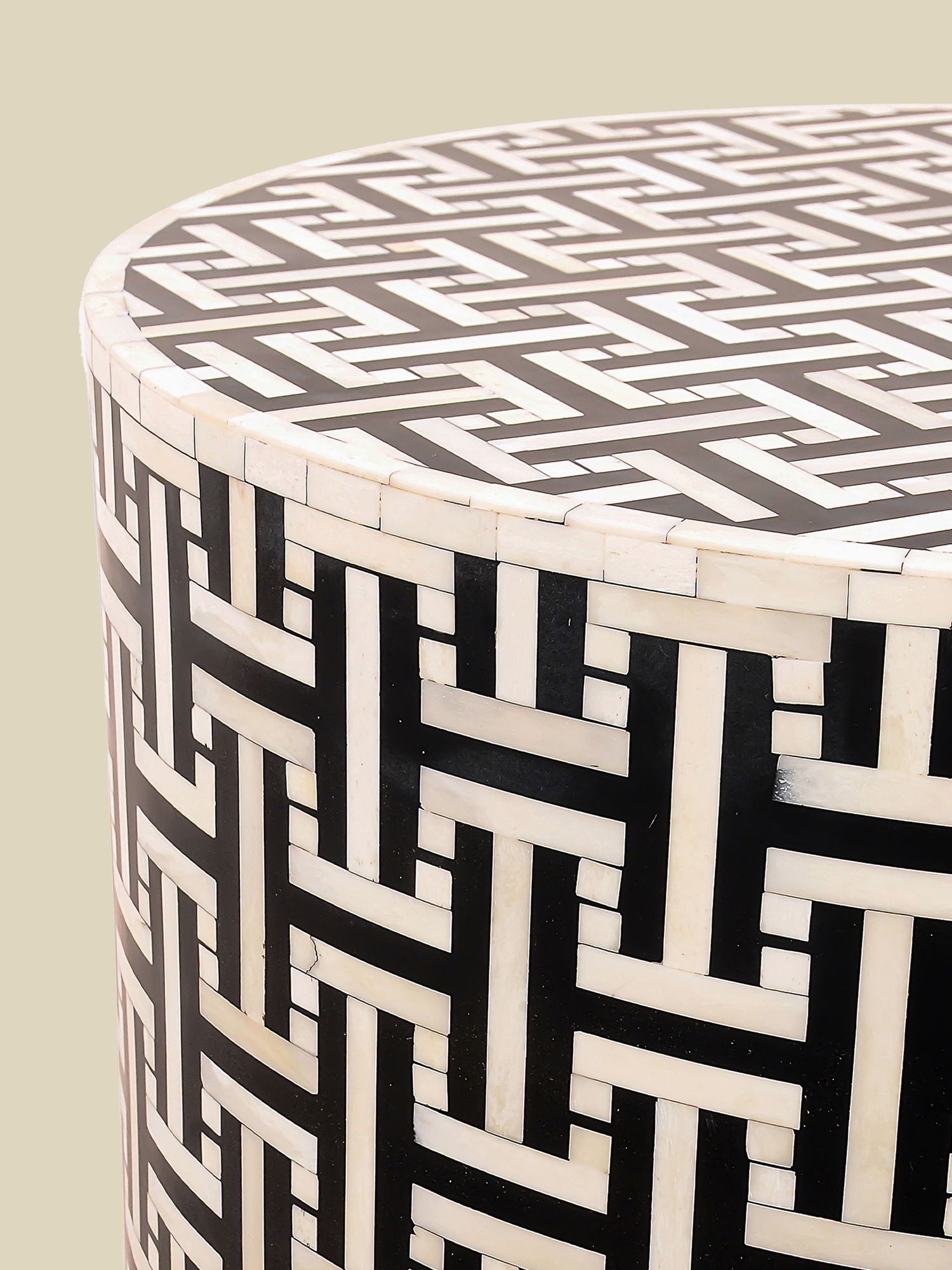 Evie Bone Inlay Side Table